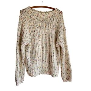 Confetti Loose Knit Pullover Sweater Jumper  Women’s Size Medium